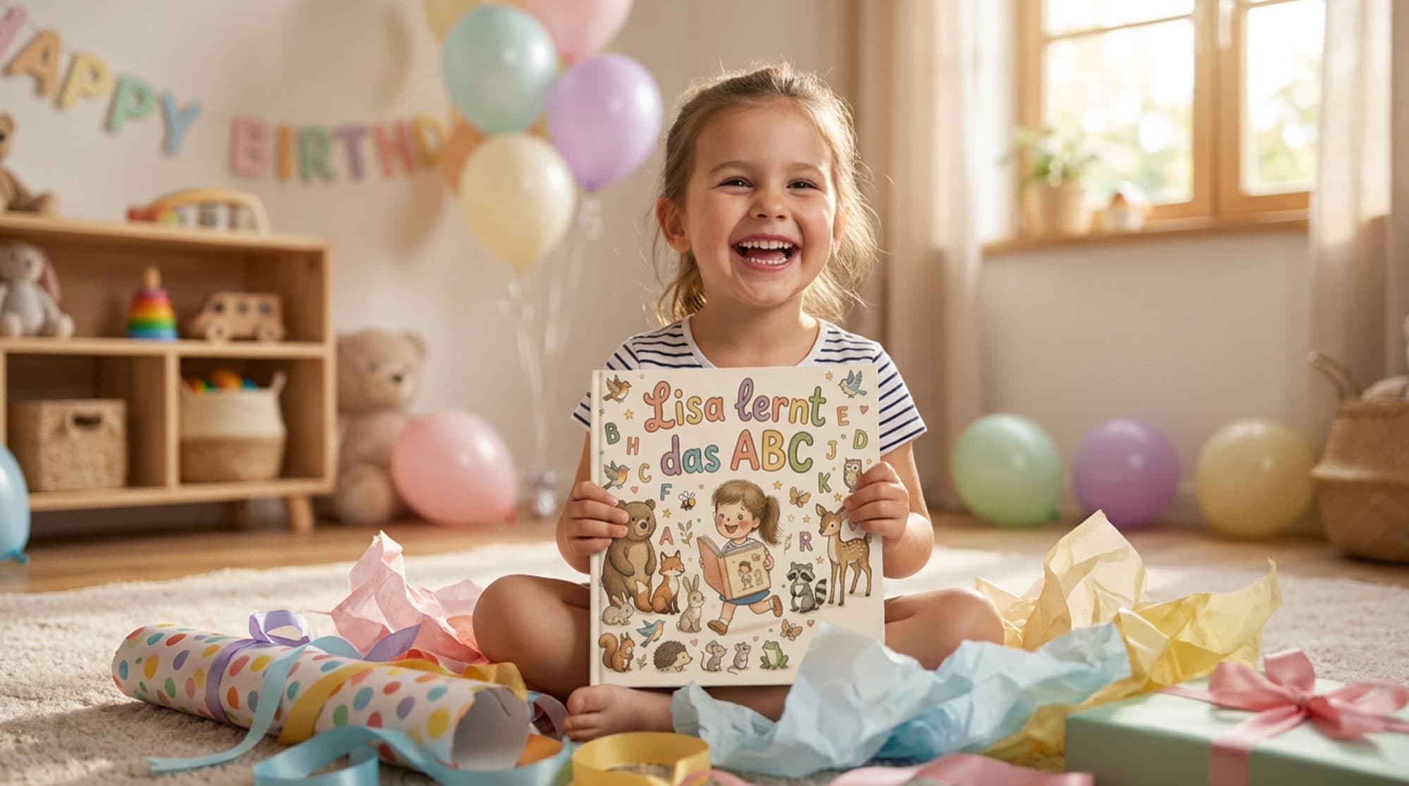 Kind mit seinem ABC-Buch