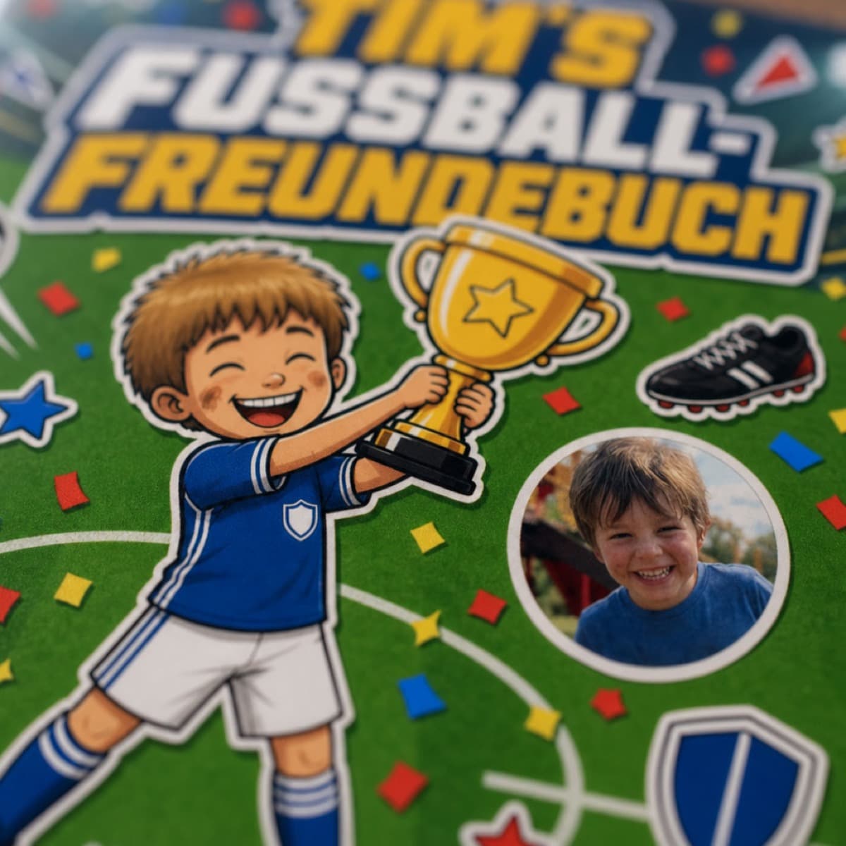Mit Namen und Foto