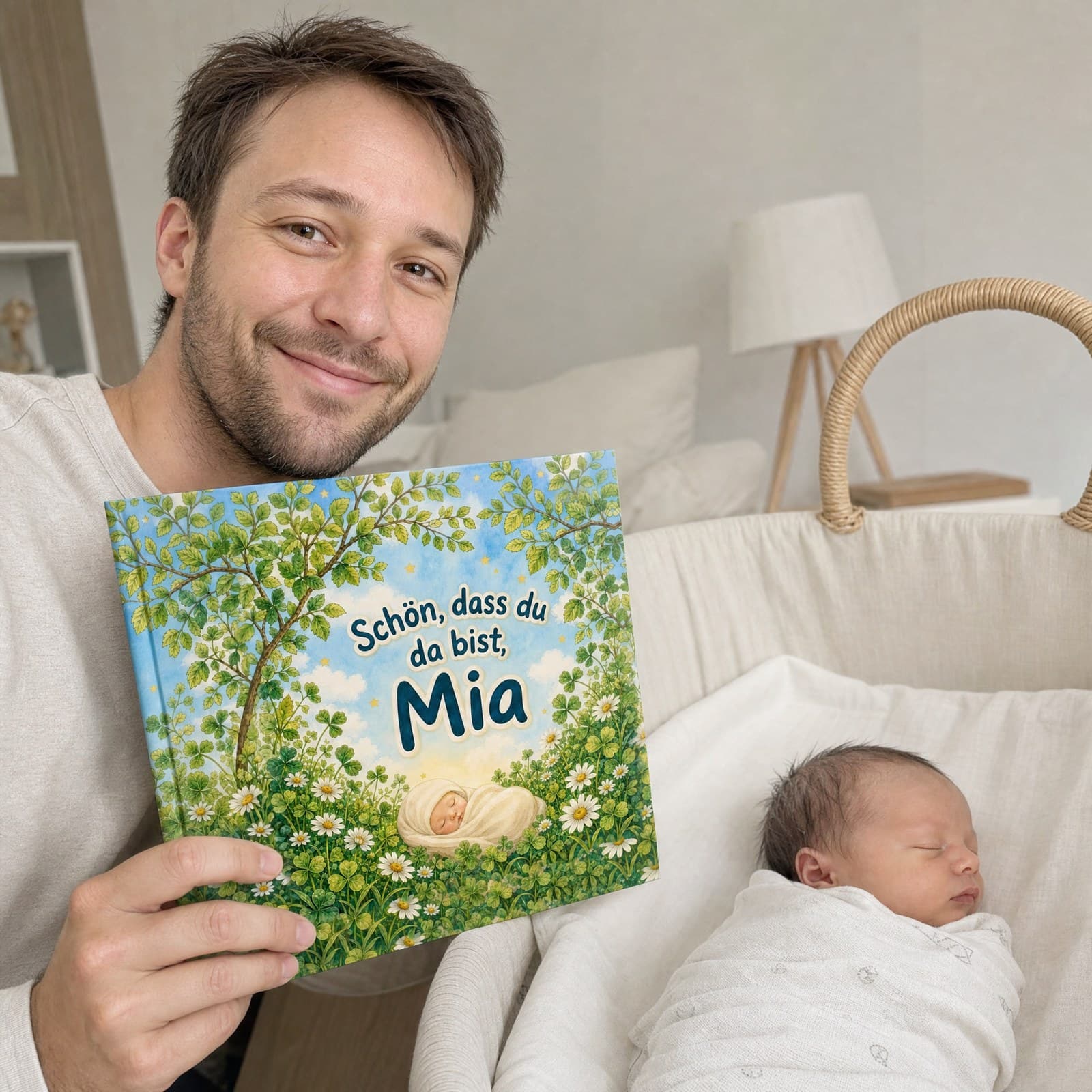 Kind hält sein Buch in den Händen