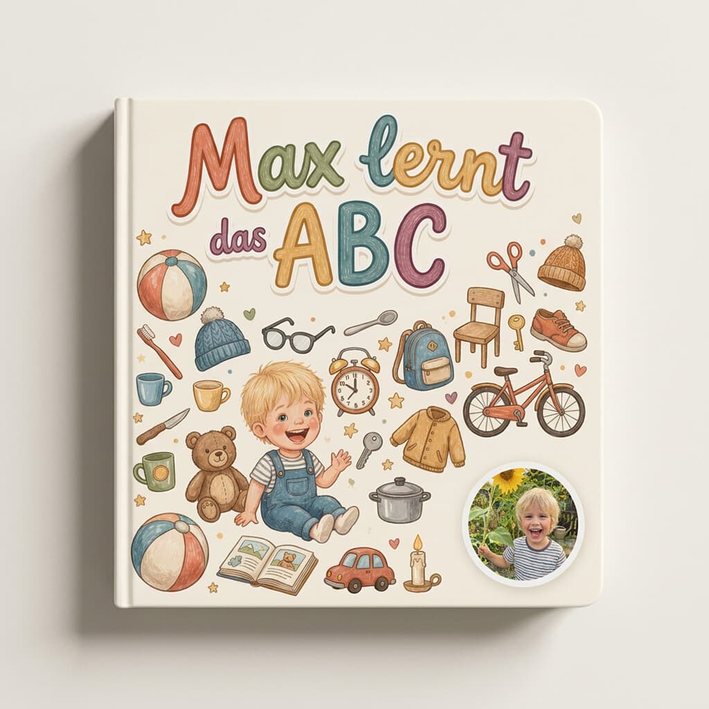 Personalisiertes ABC-Buch mit Dingen
