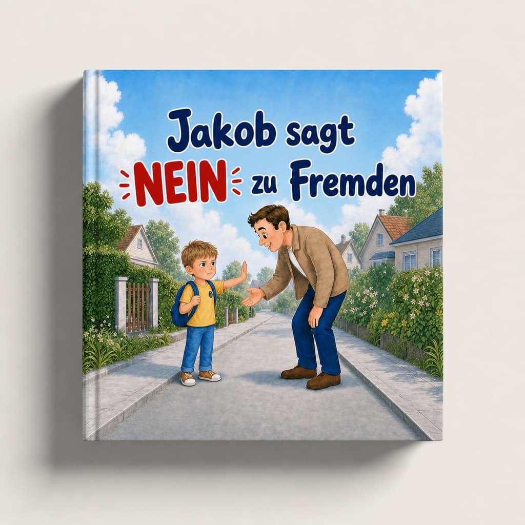 Personalisiertes Kinderbuch „Nein zu Fremden“