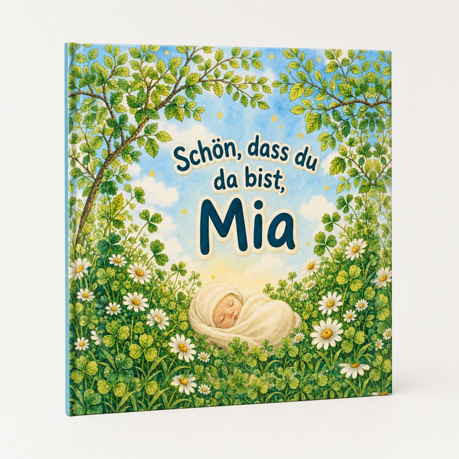 Personalisiertes Geburtsbuch — Schön, dass du da bist