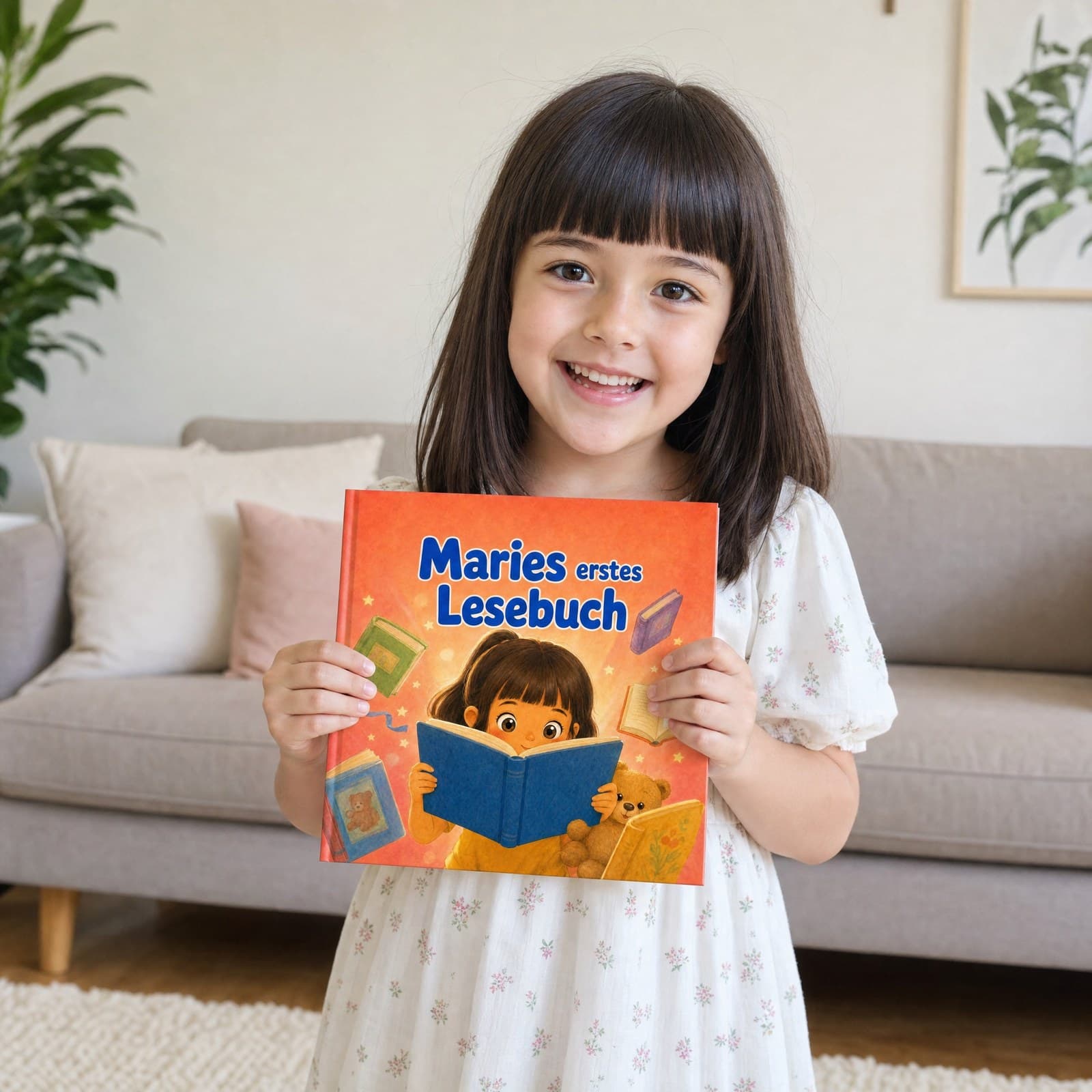 Kind hält sein Buch in den Händen