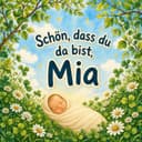 Personalisiertes Geburtsbuch — Schön, dass du da bist