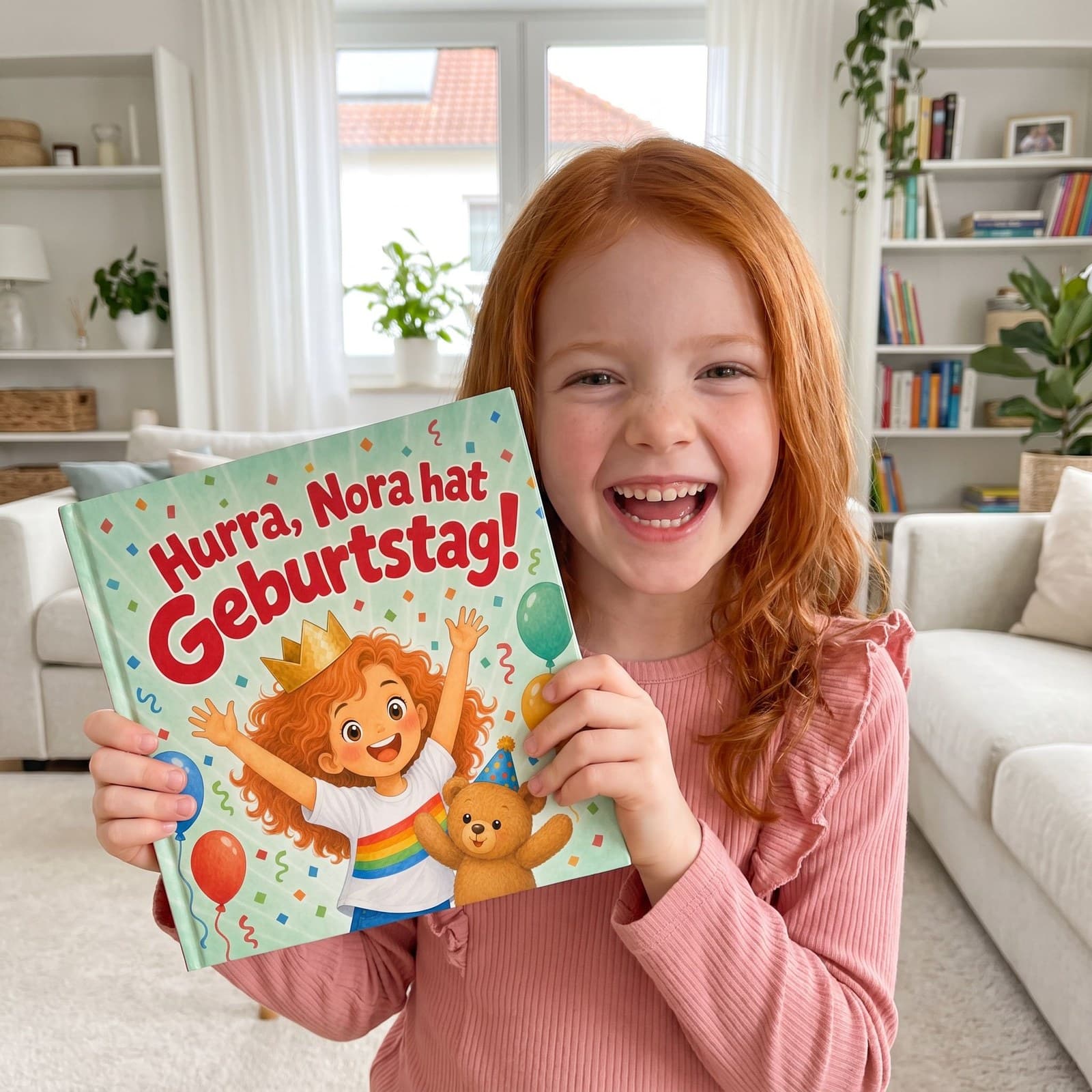 Kind hält sein Buch in den Händen