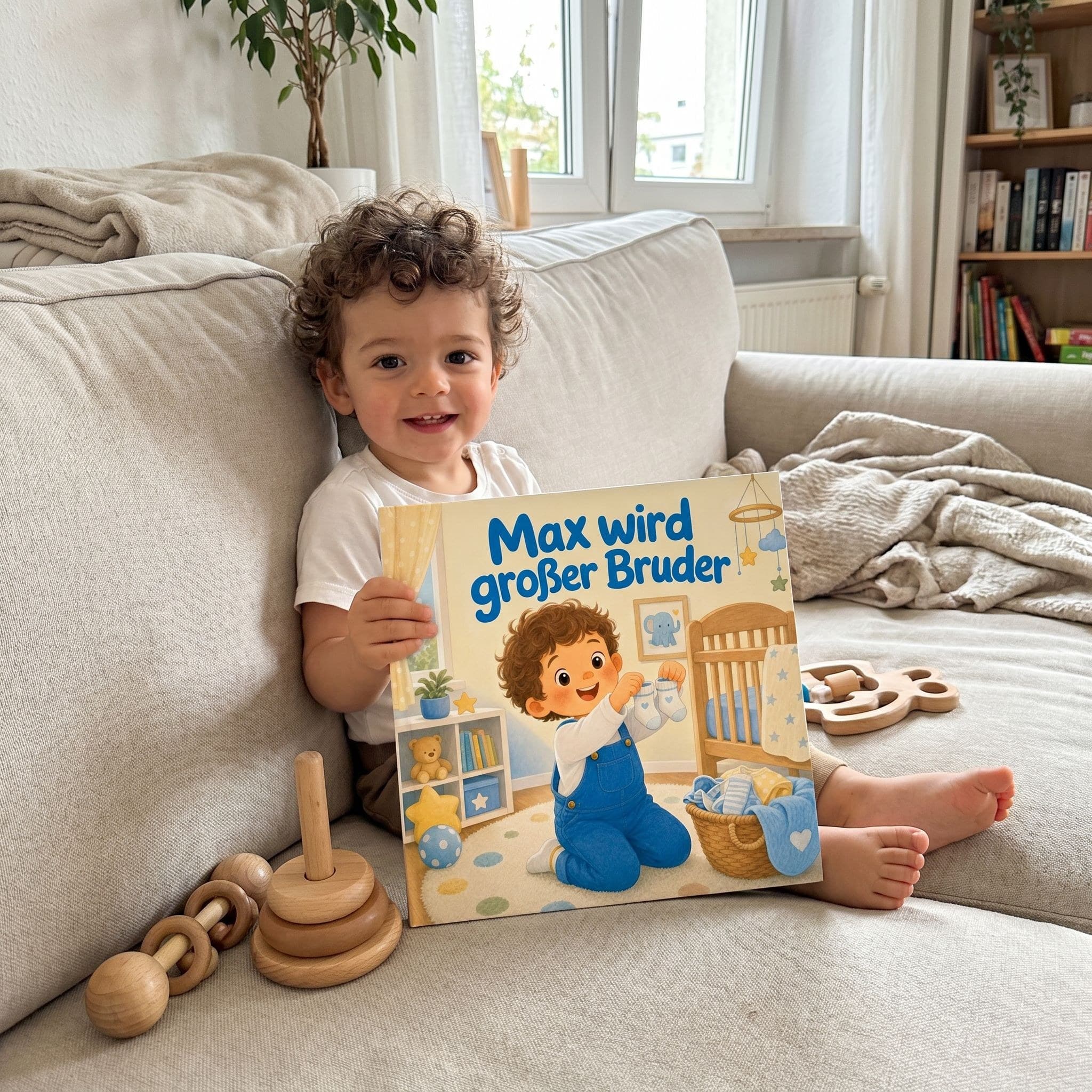 Kind liest sein persönliches Buch