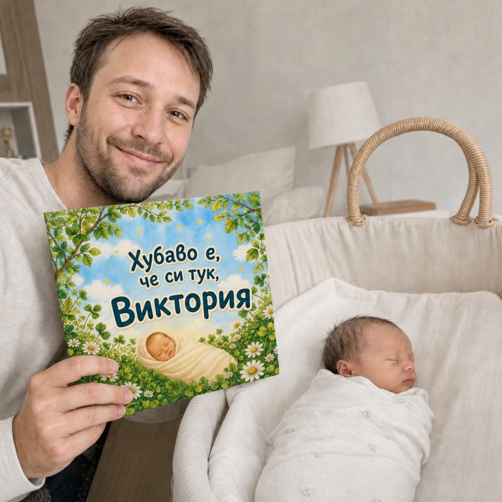 Дете държи книгата си
