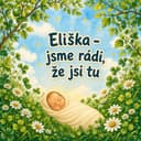 Personalizovaná kniha k narození — Je krásné, že jsi tu