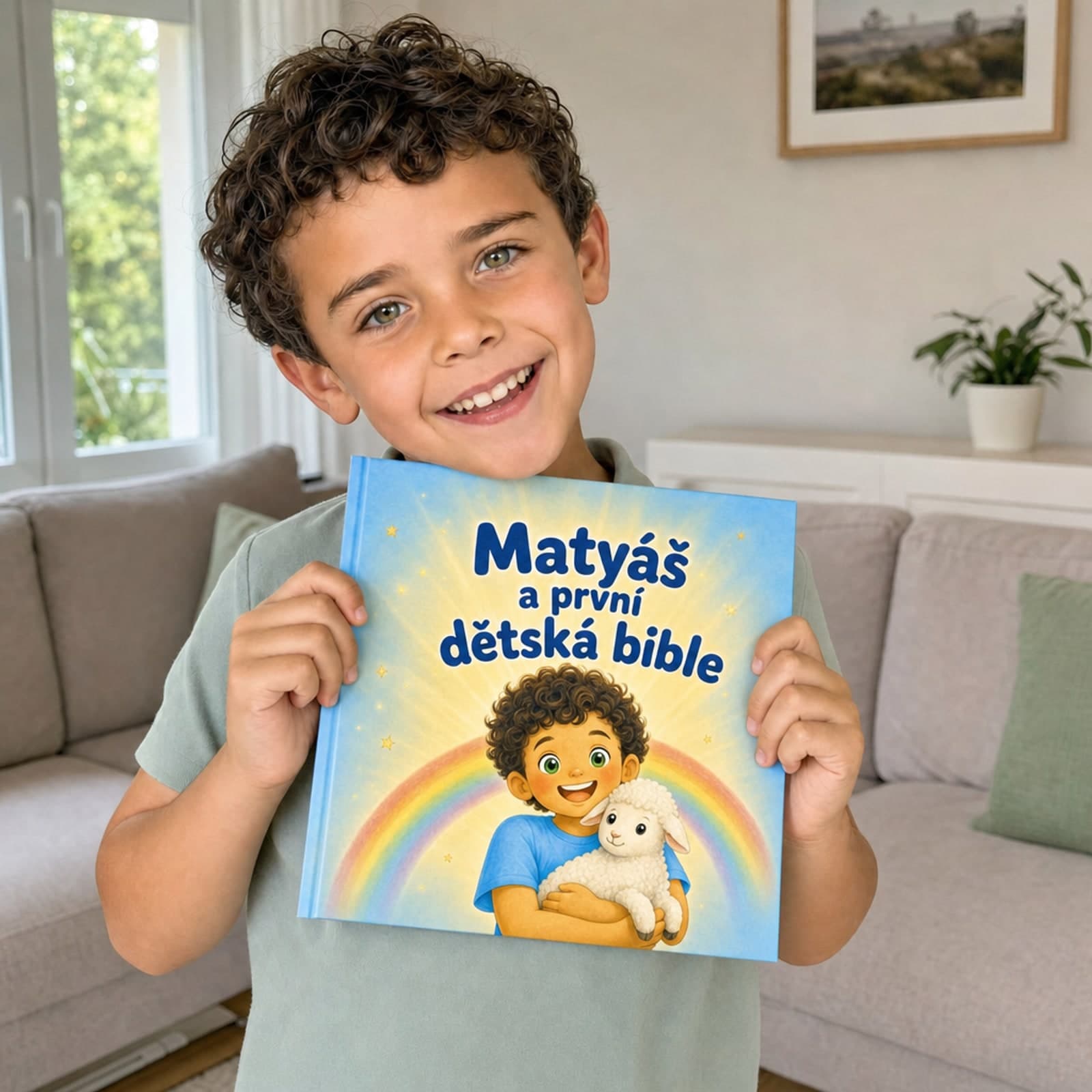 Dítě drží svou knihu