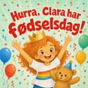 Personlig børnebog “Hurra, fødselsdag!”