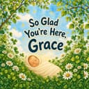 Personalised new baby book — So Glad You’re Here