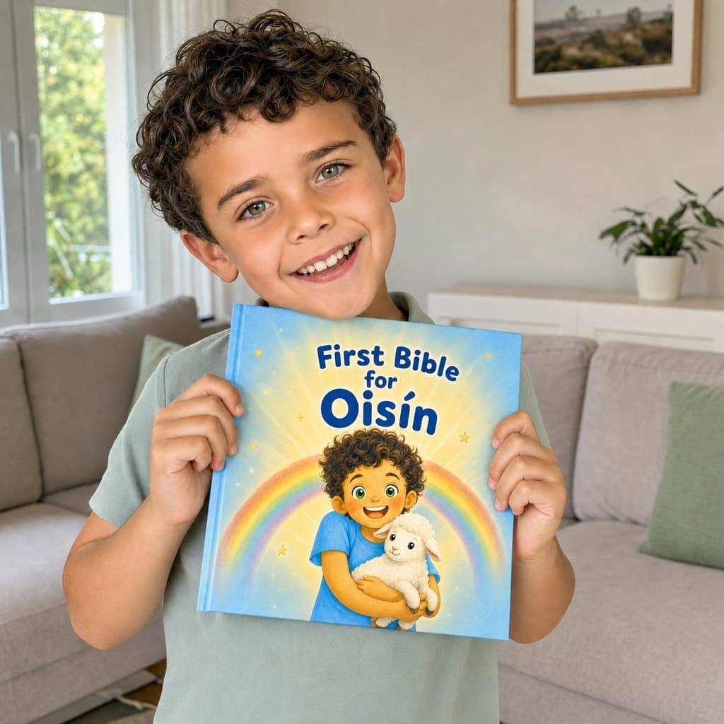 Child holding their book