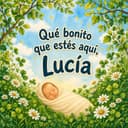 Libro de nacimiento personalizado «Qué bien que estés aquí»