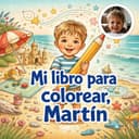 Libro para colorear personalizado con las fotos de tu familia
