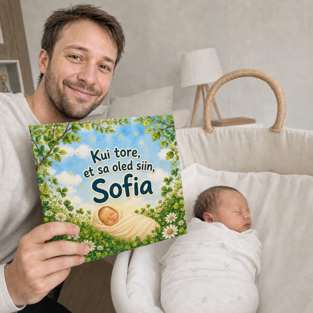 Laps hoiab oma raamatut