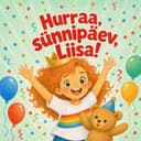 Personaliseeritud lasteraamat „Hurraa, sünnipäev!“