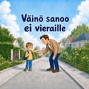 Personoitu lastenkirja ”Ei vieraille”
