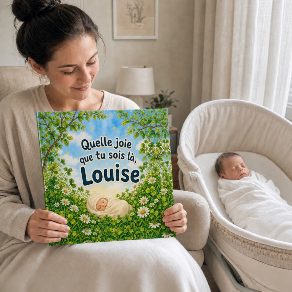 Enfant lisant son livre personnalisé