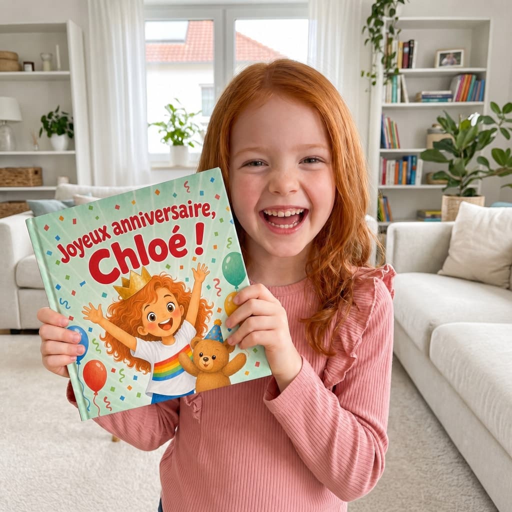 Enfant tenant son livre