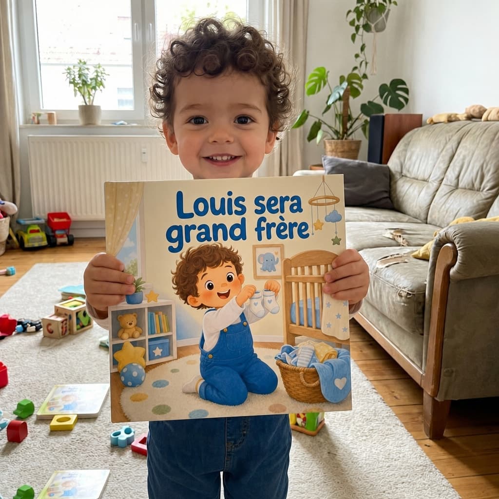 Enfant tenant son livre