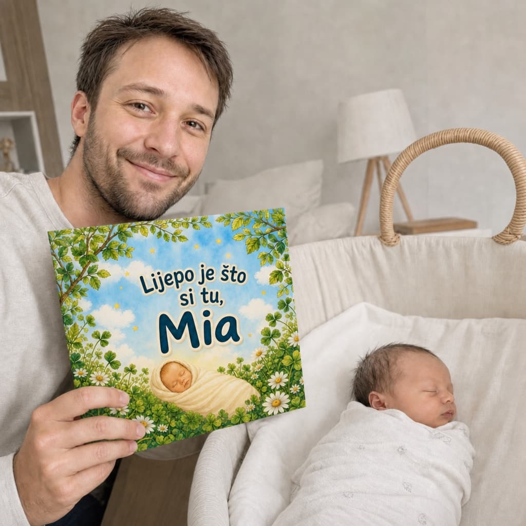 Dijete drži svoju knjigu