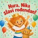 Personalizirana dječja knjiga „Hura, rođendan!“