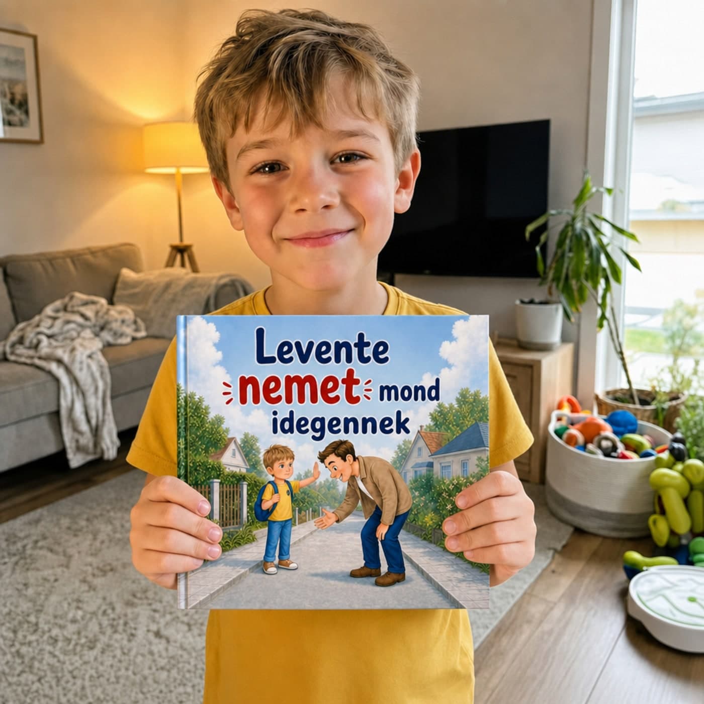 A gyermeke a borítón