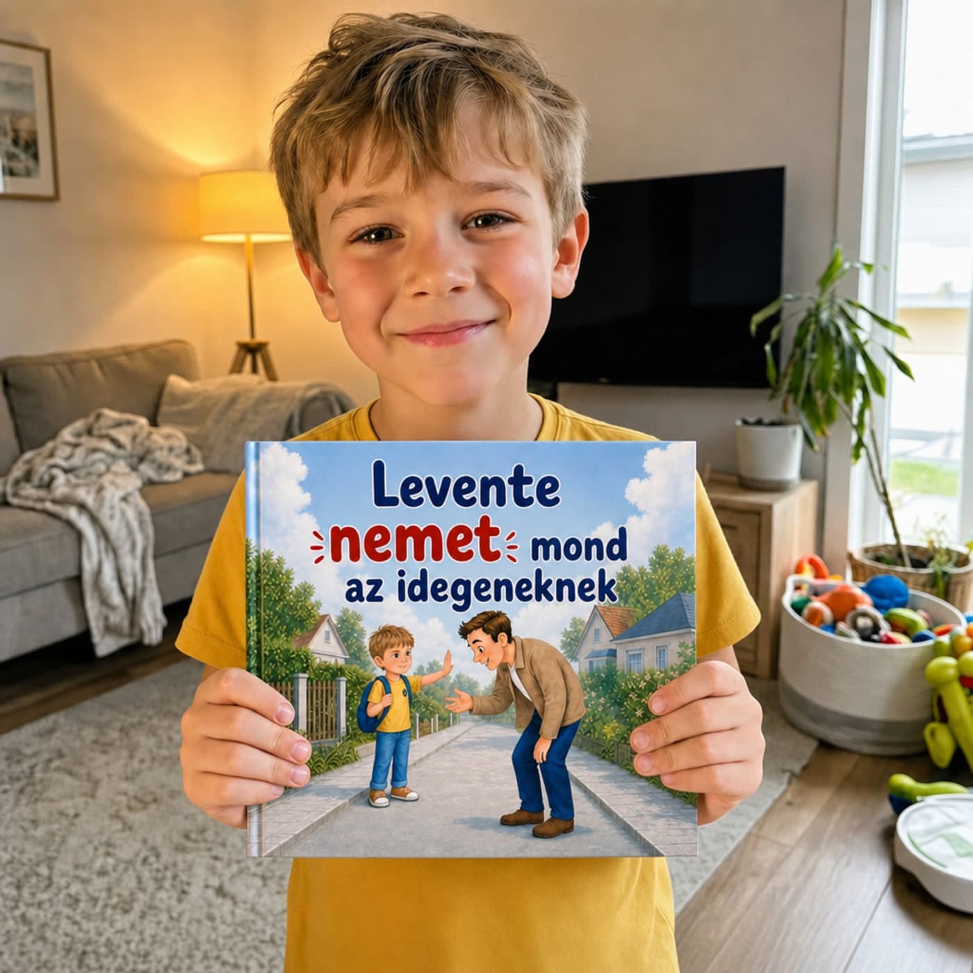 A gyermeke a borítón