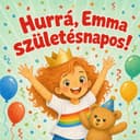 Névre szóló gyerekkönyv – „Hurrá, születésnap!”