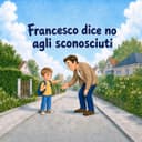 Libro per bambini personalizzato «No agli sconosciuti»