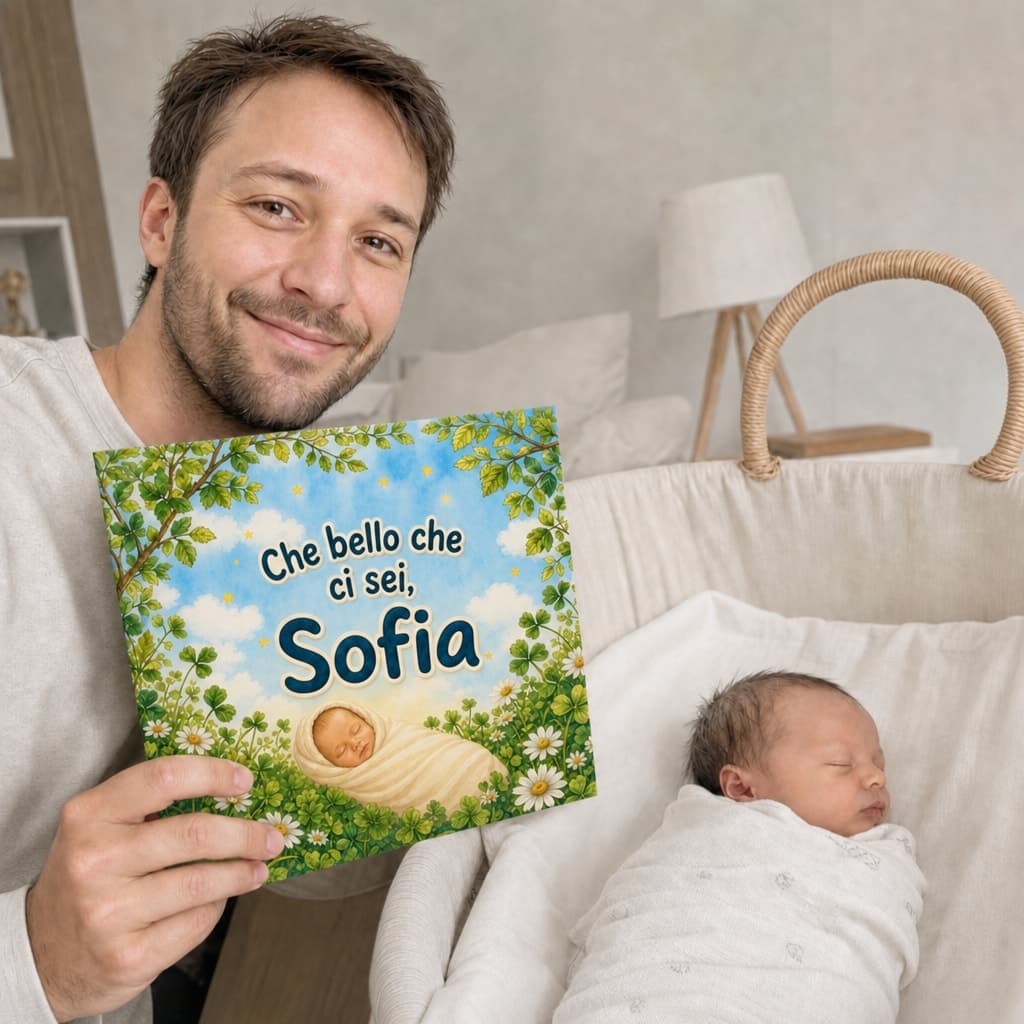 Bambino che tiene in mano il suo libro