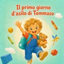 Libro per bambini personalizzato sul primo giorno d’asilo