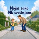 Personalizuota vaikiška knyga „NE svetimiems“