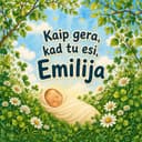 Personalizuota knyga gimimo proga — Kaip gerai, kad tu esi