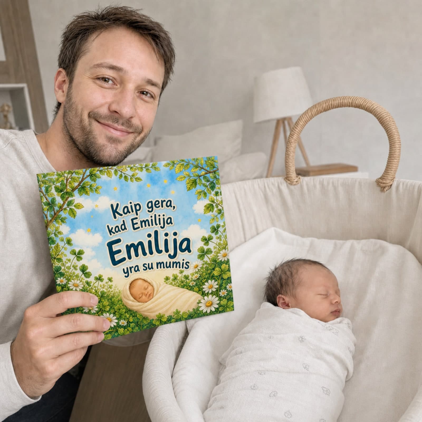 Vaikas laiko savo knygą