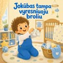 Personalizuota vaikiška knyga „Vyresnis brolis / vyresnė sesuo“