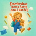 Personalizuota vaikiška knyga apie pirmąją dieną darželyje