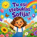 Personalizuota vaikiška knyga „Tu esi stebuklas“