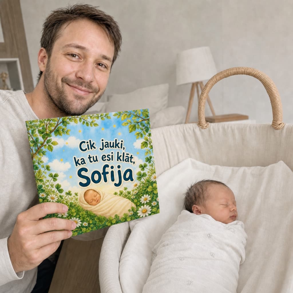 Bērns tur savu grāmatu