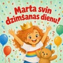 Personalizēta bērnu grāmata „Urā, dzimšanas diena!“