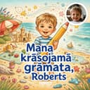 Personalizēta krāsojamā grāmata no paša fotogrāfijām