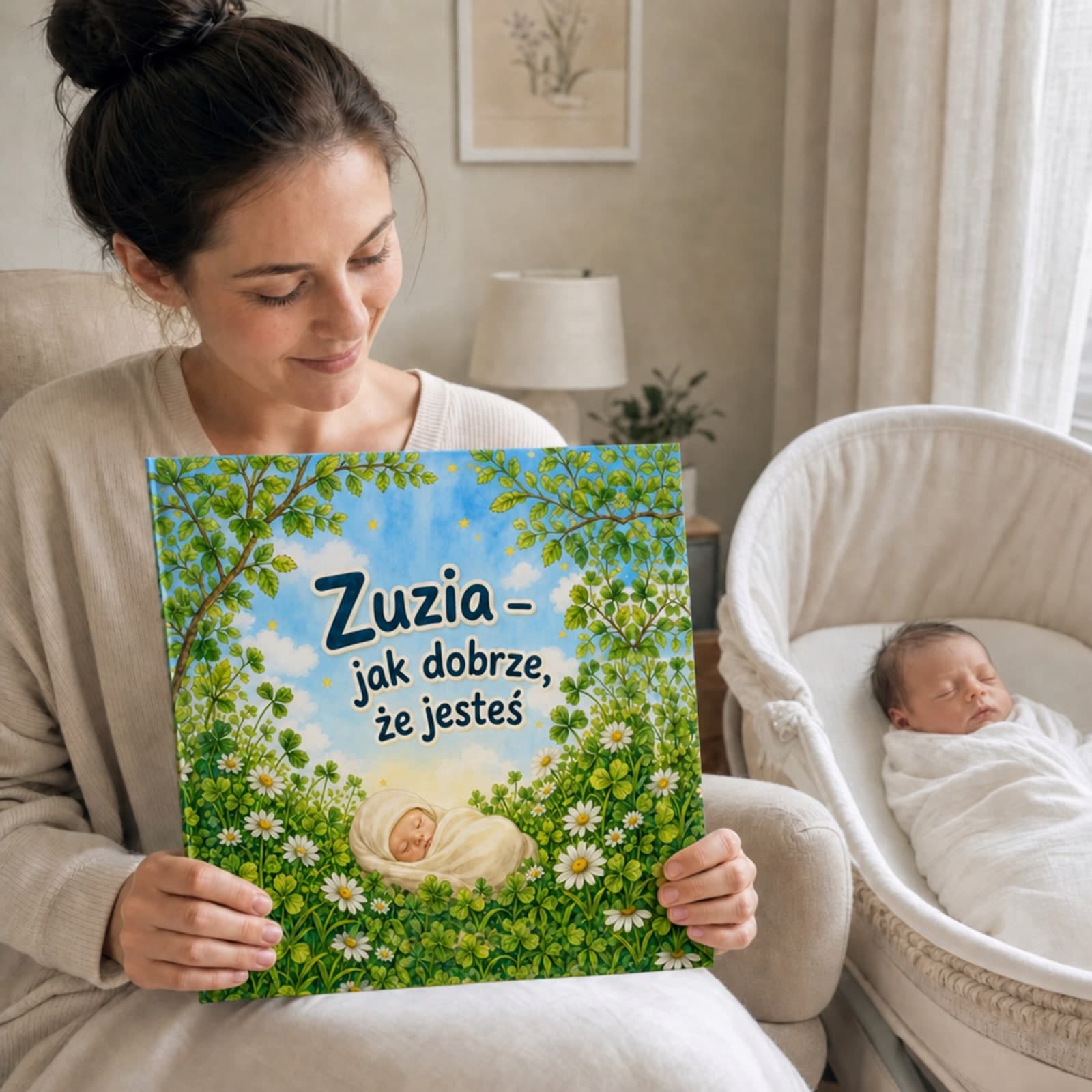Dziecko czyta swoją własną książkę
