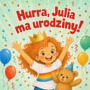 Personalizowana książka dla dzieci „Hurra, urodziny!”
