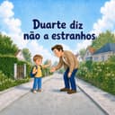 Livro infantil personalizado «Não a estranhos»