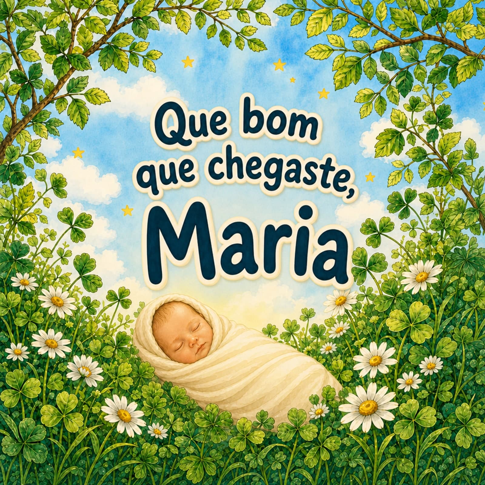Livro de nascimento personalizado, sem moldura na capa