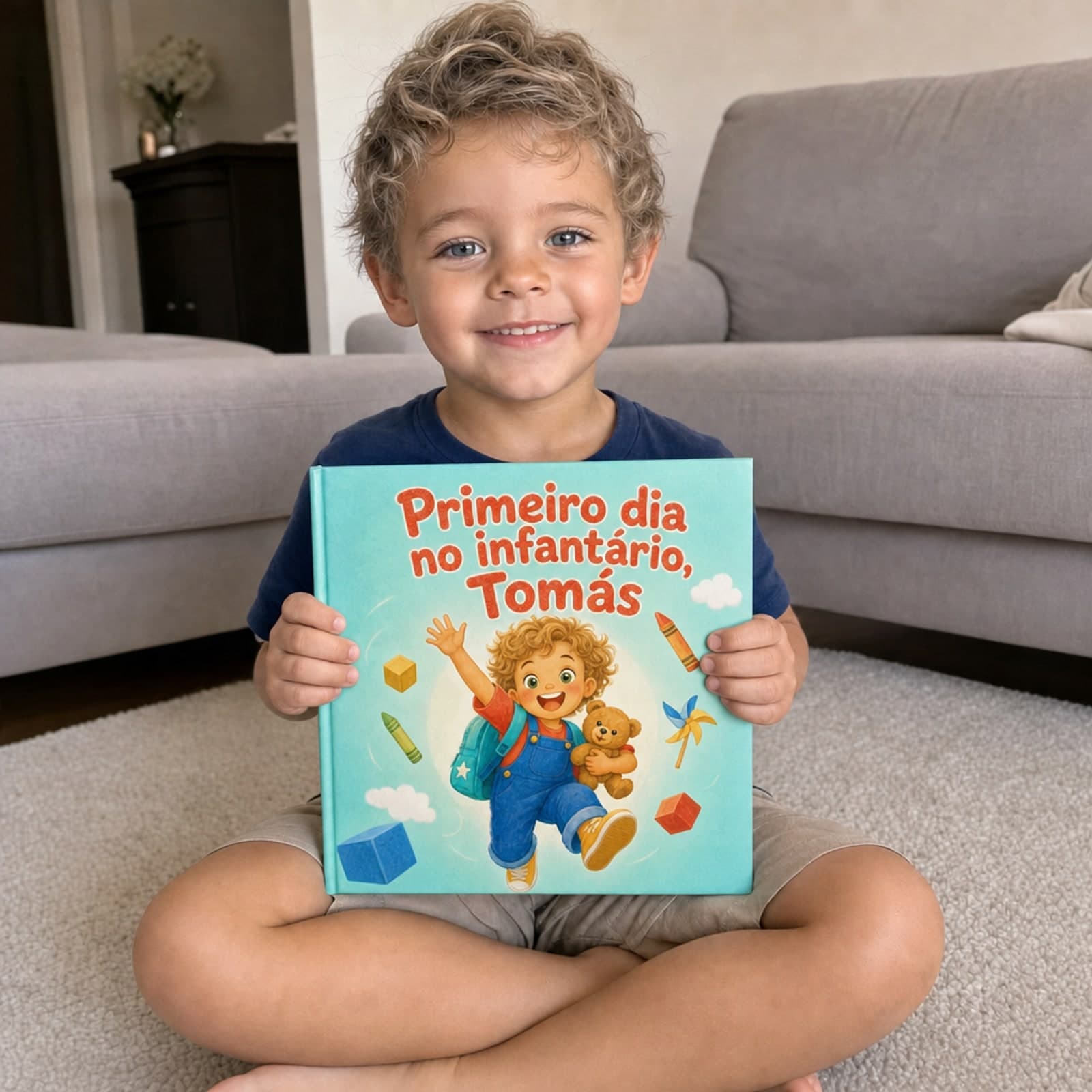 O seu filho na capa