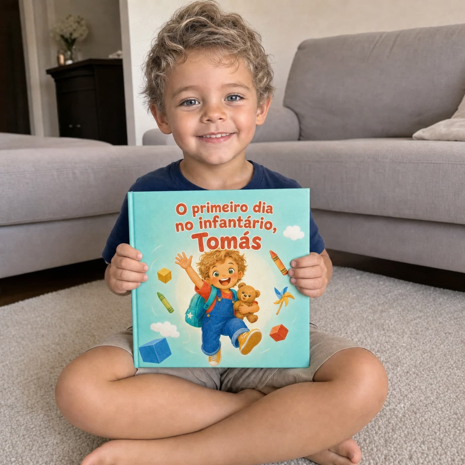 O seu filho na capa