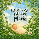 Carte personalizată pentru nou-născuți — Ce bine că ești aici