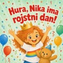 Personalizirana otroška knjiga »Hura, rojstni dan!«