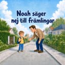 Personlig barnbok ”Nej till främlingar”